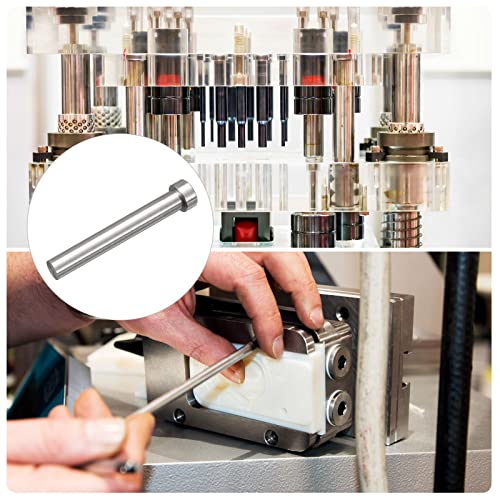 uxcell Straight Ejector Pins, 12mm (15/32") Dia. 65Mn Steel Round Tip Punch 100mm (4") Long for Mechanical Maintenance 2Pcs - size: 15/32"