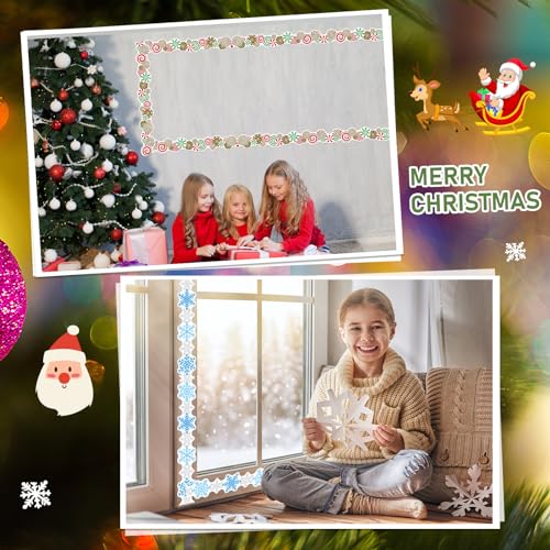 Geyee 360 Pcs Holiday Bulletin Board Borders Seasonal Bulletin Board Decorations Summer Beach Classroom Trim for Classroom School Wall Decor, 12 Design(Pretty) - style: Pretty