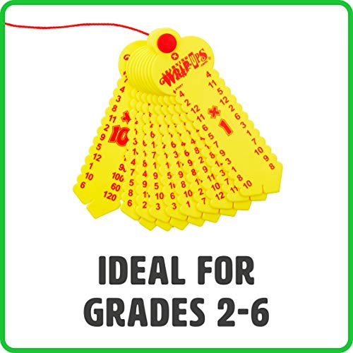 Learning Wrap-Ups Multiplication Keys - Self Correcting Math Tool for Kids Grade Level 2-6 - style: Multiplication Keys, Yellow
