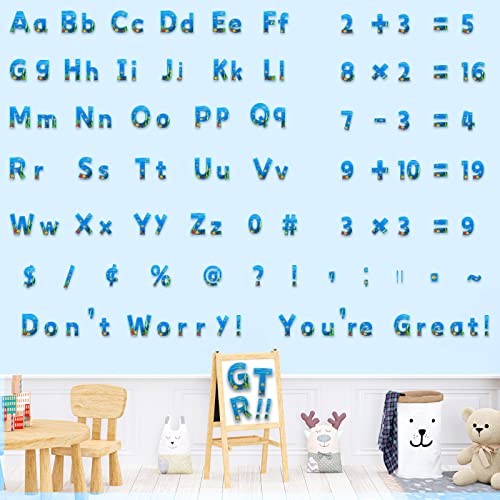 266 Pcs Letters Combo Pack Set Bulletin Board Letters Under The Sea Ocean Letters and Number Accents for Bulletin Board Display Home School Classroom Decor - style: Under The Sea