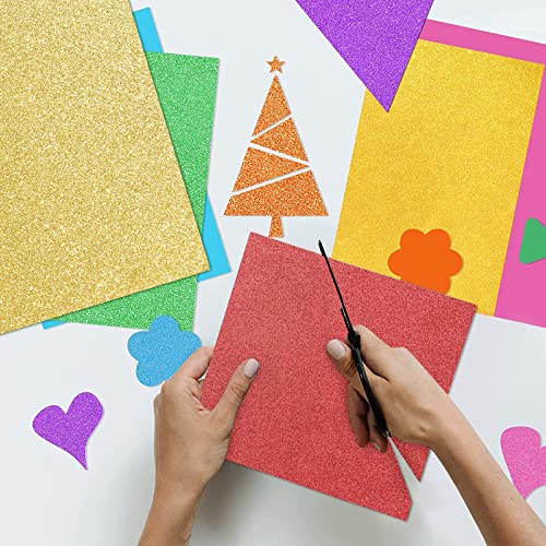 30Sheets Red Glitter Cardstock 12 x 12, Thick Card Stock for Card Making, Scrapbooking, Craft, Paper for Cricut(250Gsm 30Sheets) - color: Red9