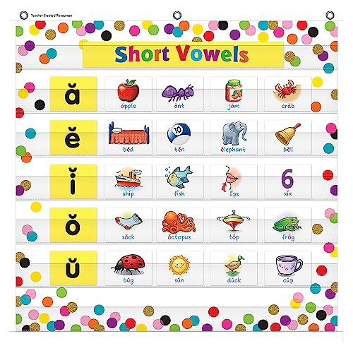 Teacher Created Resources Confetti 7 Pocket Chart (28" x 28") (TCR20327)
