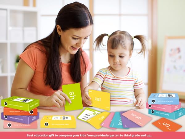 712 Sight Words/Phonics Flash Cards, Dolch & Fry High Frequency Site Words, Learn to Read CVC Blends, Short/Long Vowel Sounds, Flash Cards Games for PreK Kindergarten 1st 2nd 3rd Grade, Kids 4-10 - style: 712 Sight Words