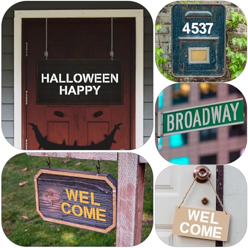 36 Pcs 3 Inch Letter and Number Stencil Reusable Plastic Alphabet Stencils Template Set for Wood Wall Fabric Rock Signage Chalkboard Crafts Painting DIY Art Projects