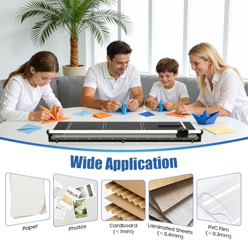 36 Inch Rotary Trimmer Paper Cutter,Rotary Paper Cutter Paper Trimmer for Crafting & Scrapbooking Supplies for A4 Cardstock Photo Label with Precise Positioning - color: 36 Inches