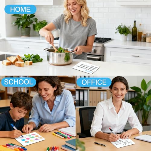 6-Pack Small Whiteboard Dry Erase Boards, 5"x7" Mini Lapboards for Students & Teachers, Classroom Supplies, Personal Writing Boards for School Activities