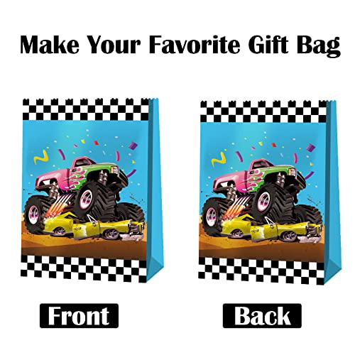 24pcs Monster Truck Goodie Bags - Monster Party Favors & Decorations for Boys' Birthday Parties - style: monster truck