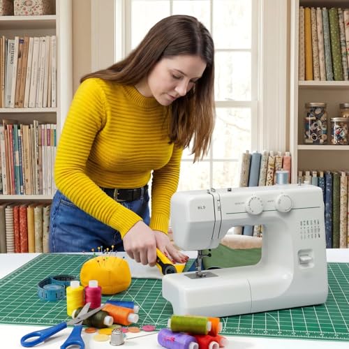 THMINS Self-Healing Sewing Mat, 18"24", 5-Ply Double-Sided Rotating Cutting Mat for Precision Sewing, Fabric Cutting, Crafts and Scrapbooking, A2, Green - size: 18"×24"