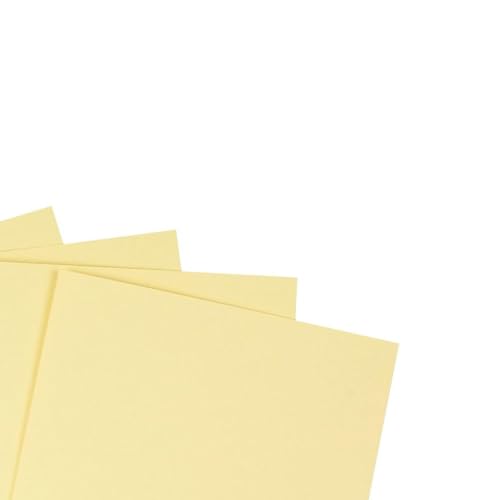 Staples Cover Stock Paper 67 lbs 8.5-Inch x 11-Inch Canary 250/Pack, For Office, School & Home - style: Yellow