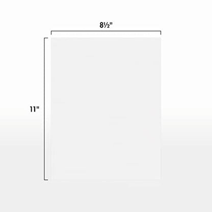 LUXPaper 8.5" x 11" Cardstock | Letter Size | White | 100lb. Cover | 50 Qty - color: White - 100lb.