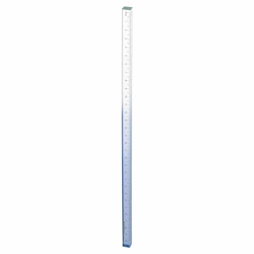 HARFINGTON Acrylic Clear Straight Rulers 30cm Metric Transparent Gradient Three-Dimensional Plastic Ruler Square Cube Measuring Tool for Classroom Office, Gray - color: Gray, size: 30cm