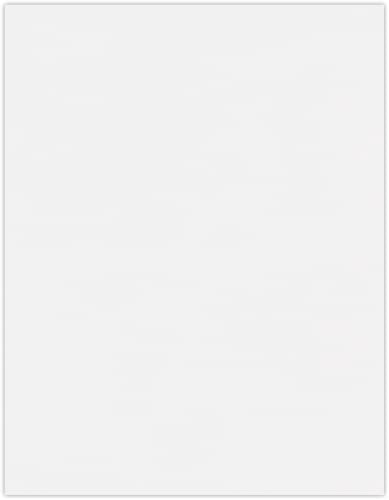 LUXPaper 8.5" x 11" Cardstock | Letter Size | White | 100lb. Cover | 50 Qty - color: White - 100lb.