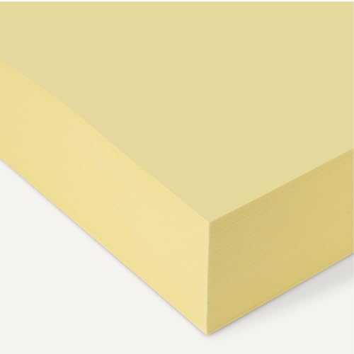 Amazon Basics 30% Recycled Color Copy Paper, 8.5" x 11", 20lb, Pastel Canary, 500 Sheets - color: Pastel Canary, size: 8.5" x 11"