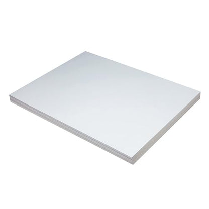 School Smart Pacon Heavyweight Tagboard, 18 x 24 Inches, 11 Pt, White, Pack of 100 (085498)