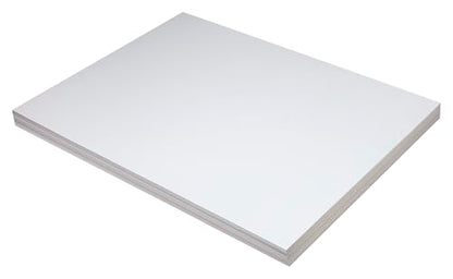 School Smart Pacon Heavyweight Tagboard, 18 x 24 Inches, 11 Pt, White, Pack of 100 (085498)