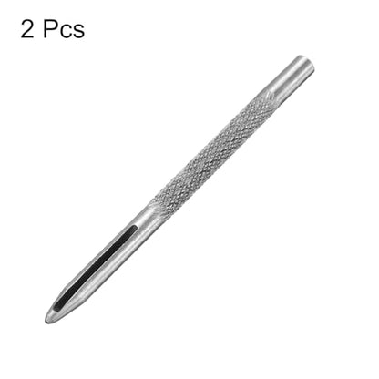HARFINGTON 2pcs Leather Round Hole Punch, 1mm Hollow Hole Puncher Cutter Carbon Steel Circle Hole Punching Cutting Tool for Belt/DIY Leather Craft - size: 1mm