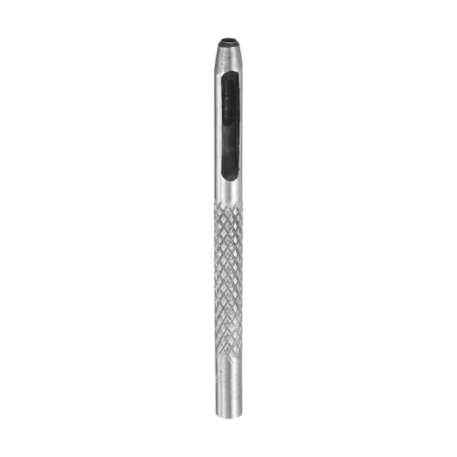 HARFINGTON Leather Round Hole Punch, 3mm Hollow Hole Puncher Cutter Carbon Steel Circle Hole Punching Cutting Tool for Belt/DIY Leather Craft - size: 3mm
