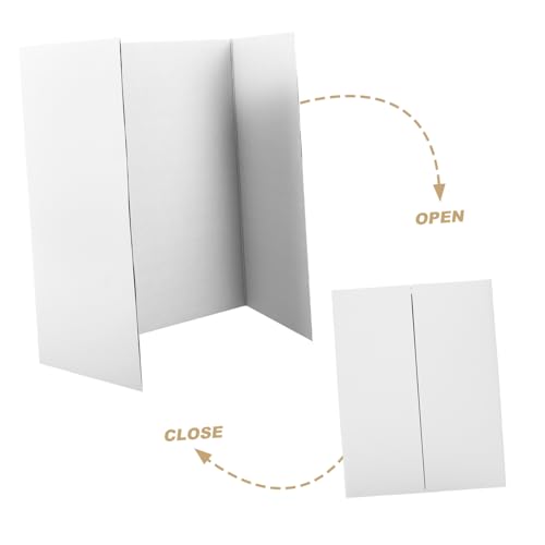 BESTOYARD 1Set Trifold Poster Board with Double Sided Tape Display Board for Presentations School Projects and Artwork Showcasing Convenient and Portable