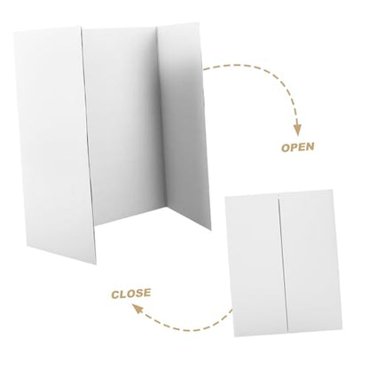 BESTOYARD 1Set Trifold Poster Board with Double Sided Tape Display Board for Presentations School Projects and Artwork Showcasing Convenient and Portable