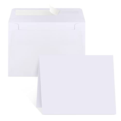 Blank Cards and Envelopes 4x6, 30 Pack White Invitation Cardstock with 30 Pack Envelopes, Thank you Blank Greeting Cards, for All Occasions DIY, Print custom - color: White, size: 30 pcs A4 envelopes and 30 pcs cards