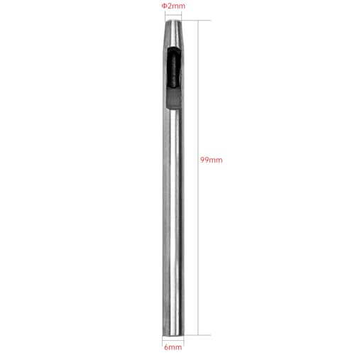 GLRXMX 4mm Carbon Steel Leather Hollow Punch, Heavy Duty Round Hole Punch Tool for Leather Belts Watch Bands Rubber Plastic Crafts & DIY Projects - size: 4mm