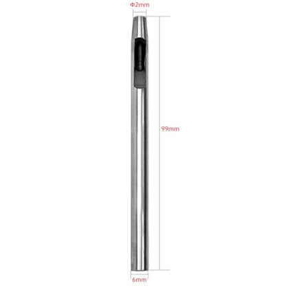 GLRXMX 4mm Carbon Steel Leather Hollow Punch, Heavy Duty Round Hole Punch Tool for Leather Belts Watch Bands Rubber Plastic Crafts & DIY Projects - size: 4mm