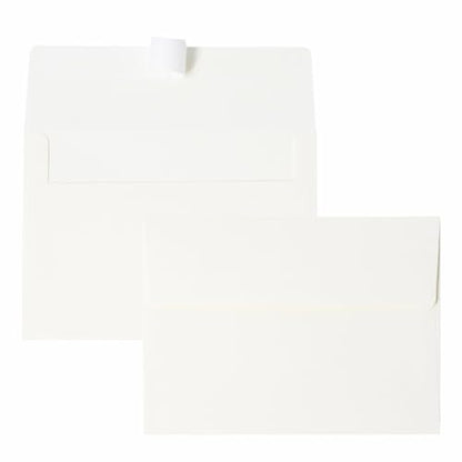 70 Packs A4 Envelopes, White, 4x6 Photo, Self Seal for Invitations, Weddings, Baby Shower, Photos, Postcards, Greeting Cards, Mailing (Cream White, A7 (5.31x7.28in)) - color: Cream White, size: 50 Pack A7 (5.31x7.28in) Envelopes