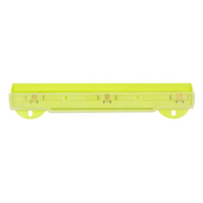3 Hole Punch with Built-in 10-Inch Ruler, Portable ABS Plastic Paper Puncher with Stainless Steel Heads, 5 Sheet Capacity, Removable Chip Tray, Fits Standard 3 Ring Binders (Yellow) - color: Yellow