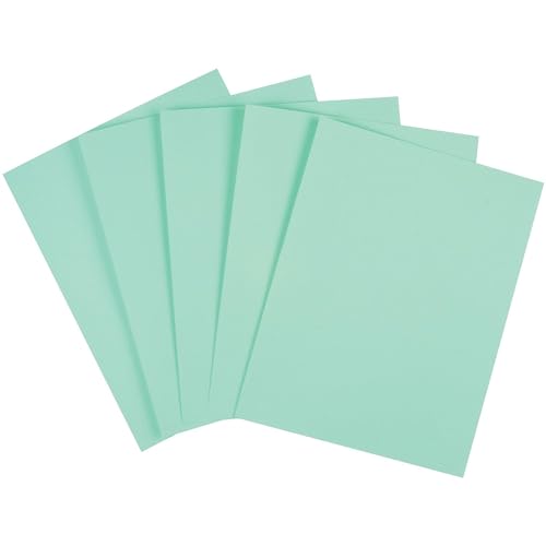 Staples Cover Stock Paper 67 lbs 8.5-Inch x 11-Inch Green 250/Pack, For Office, School & Home - style: Green
