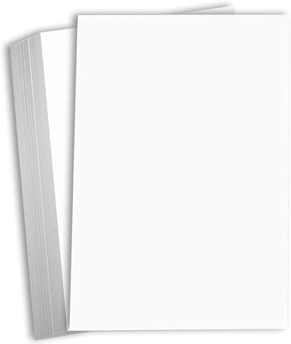 Hamilco White 12x18 Cardstock Paper - 65 lb Cover Card Stock 50 Pack - size: 65lb cover - 50 Pack