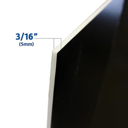 Flipside Products 36” x 48” Foam Project Boards for Presentations, Science Fair, School Projects, Event Displays and Trifold Picture Board - Single-Sided Black 3/16'' Thick - 24 Pack - color: Black, style: 24 Pack