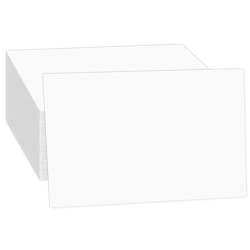 White Large Index Cards 6x9 Cardstock, Goefun 80lb Thick Printer Paper, 100 Pack Big Notecards Blank for Menus, Party Invitations, Greetings, Flash Cards, DIYs - color: white, size: 6x9