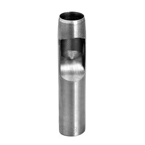 GLRXMX 18mm Carbon Steel Leather Hollow Punch, Heavy Duty Round Hole Punch Tool for Leather Belts Watch Bands Rubber Plastic Crafts & DIY Projects - size: 18mm
