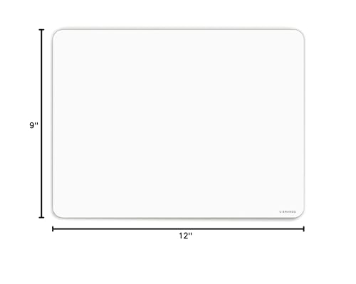 U Brands Dry Erase Lapboards, 10 Pack, 9" x 12", Double-Sided Small Whiteboards for School, Student Lapboards for Classroom, School & Homeschool Supplies, Portable Mini Whiteboard Set - style: 10 Count