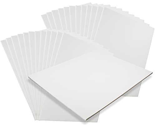 3/16" White Foam Core Boards 8.5x11-250 Pack. Many Sizes Available. Acid Free Craft Poster Board for Signs, Buffered Presentations, School, Office and Art Projects - size: 8.5x11 250 Pack