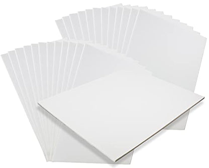 3/16" White Foam Core Boards 8.5x11-250 Pack. Many Sizes Available. Acid Free Craft Poster Board for Signs, Buffered Presentations, School, Office and Art Projects - size: 8.5x11 250 Pack