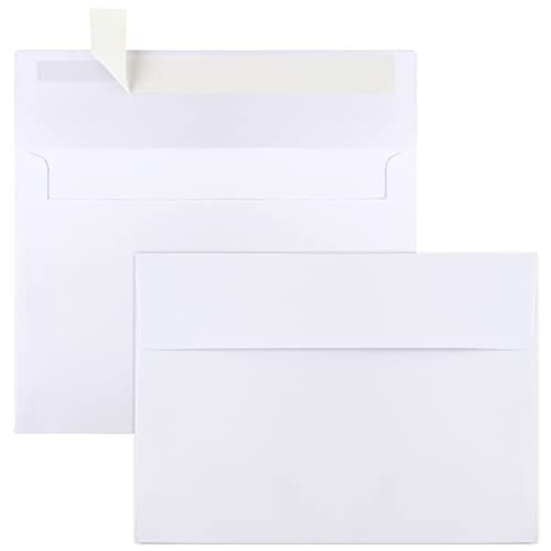 50 Packs 5x7 Envelopes, White A7 5x7 Envelopes for Invitations, Printable, Self Seal for Weddings, Photos, Postcards, Greeting Cards, Mailing - color: White, size: A7 (5.25x7.25in)