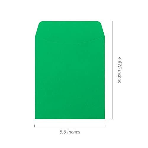 Hygloss 30 Pcs Library Card Pockets 3.5x5 Inch - Self-Adhesive Pocket Envelopes - Dark Green Classroom Envelope Pockets - Ideal for Organizing - Colorful Small Library Book Pocket - color: Dark Green, style: 30 Pockets
