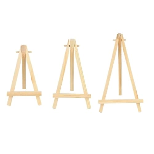 10pcs Wood Mini Easel Frame Desktop Triangle Display Stand Wedding Table Card Stand Holder(9x16cm) - color: 9x16cm