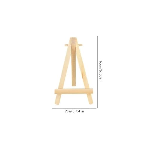 10pcs Wood Mini Easel Frame Desktop Triangle Display Stand Wedding Table Card Stand Holder(9x16cm) - color: 9x16cm