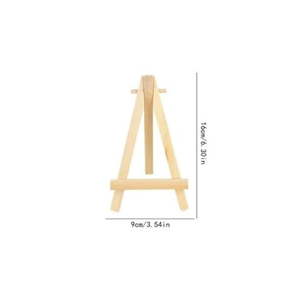10pcs Wood Mini Easel Frame Desktop Triangle Display Stand Wedding Table Card Stand Holder(9x16cm) - color: 9x16cm