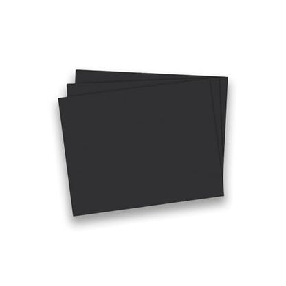 School Smart Railroad Poster Board Paper, 22 x 28 Inches, 6-Ply, Black, Pack of 25 - color: Black, size: 6-Ply, Pack of 25
