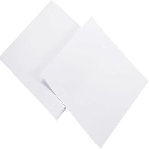 A4 Construction Paper 10 Bright Sheet | Arts & Crafts Color Paper | for School Projects Creating Making, DIY Construction All Purpose Paper (White) - color: White