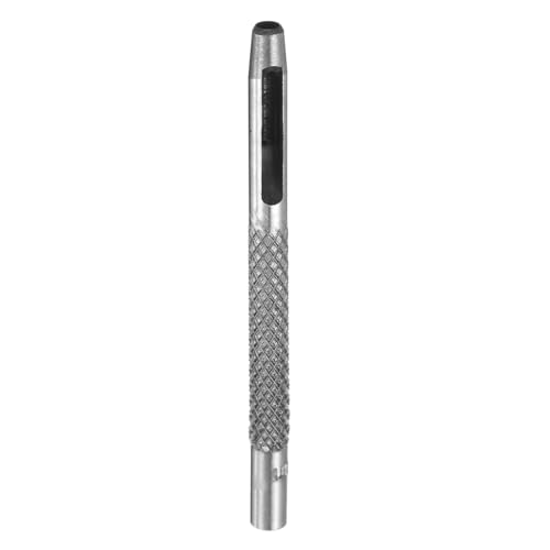 HARFINGTON Leather Round Hole Punch, 3.5mm Hollow Hole Puncher Cutter Carbon Steel Circle Hole Punching Cutting Tool for Belt/DIY Leather Craft - size: 3.5mm