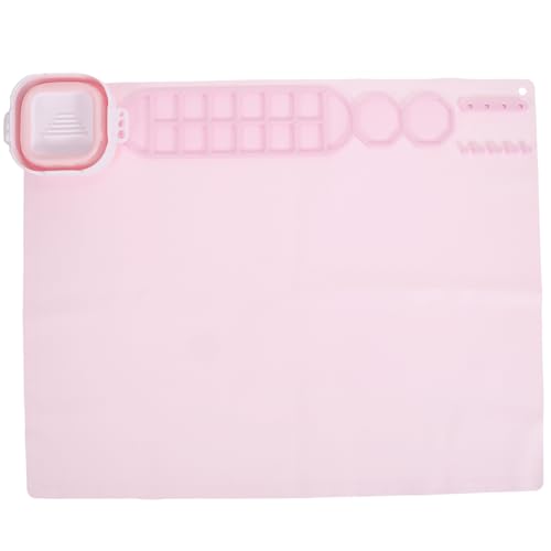 HOMSFOU Silicone Painting Mat for Artists Nonstick Epoxy Silicone Craft Pad Multi Functional Art Mat for Painting Casting Easy to Clean Durable