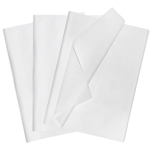 120 Sheets 20"X14" White Tissue Paper for Gift Bags Wrapping, Art Tissue Paper Bulk for Weddings Birthday Party Crafts Decoration - color: White