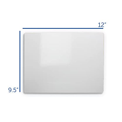 Flipside Products 9.5" x 12" Dry Erase White Boards, Classroom Pack, Single-Sided Lapboard for Class, Reusable for Group Participation - 12 Pack - size: 12"W x 9.5"H, style: 12 Pack