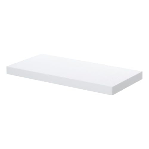 Crafare 12x4 Craft Foam Sheets Rectangle 8 Pack 1 Inch Thick Polystyrene Foam Blocks for Handmade Crafting Projects Sculptures Floral Arrangements Modeling Centerpieces