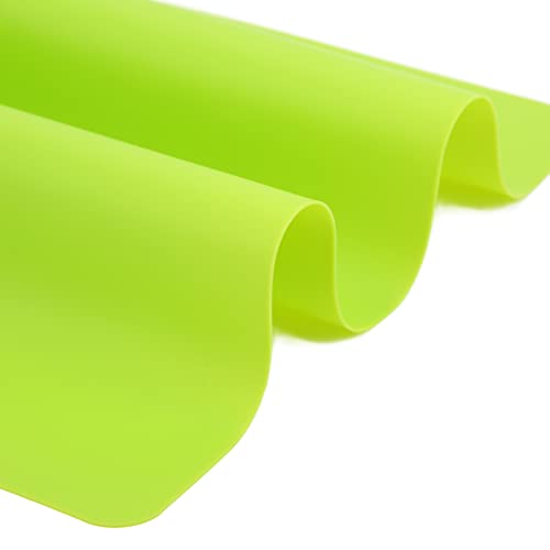 Silicone Craft Mat - Heat, AntiSkid Flexible Mat for DIY Projects, Kitchen, and Crafts (Green) - color: Green