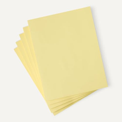 Amazon Basics 30% Recycled Color Copy Paper, 8.5" x 11", 20lb, Pastel Canary, 500 Sheets - color: Pastel Canary, size: 8.5" x 11"